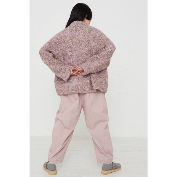 Lauren Manoogian Size 2 Medium Handknit Marl Pullover Sweater Spice/Violet NWT - Picture 9 of 16